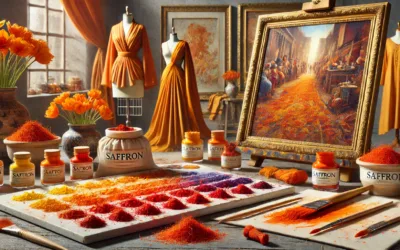 Saffron as a Color in Art and Fashion